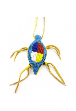 Nabelschnur Amulett Lakota Medicine Wheel türkis