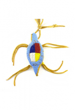 Nabelschnur Amulett Lakota Medicine Wheel hellblau