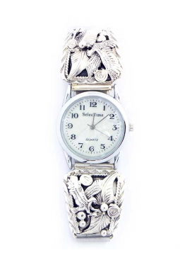 Navajo Uhr mit Adler Silberarbeiten