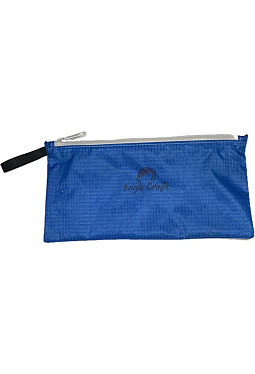 Etui/Kosmetikbeutel   11  gr. - himmelblau/weiss - upcycling aus  Gleitschirm-Stoff