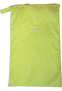 Travelbag - Packsack -  7 Liter nur 16 gr. - neongelb - aus Gleitschirmstoff - upcycling
