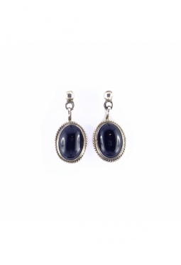 Ohrstecker Onyx gross elegant - Navajo