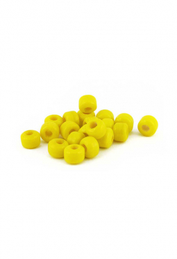 Crow Beads gelb 9 mm Glasperlen