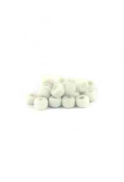 Crow Beads weiss 9 mm Glasperlen