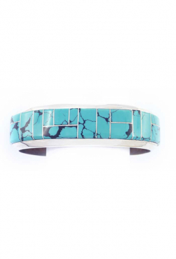Edler Türkis-Inlay Armreif (2) Navajo